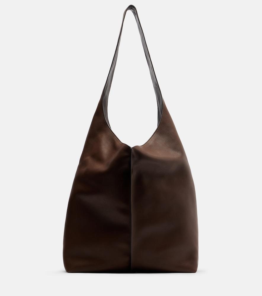 the row bindle medium leather shoulder bag