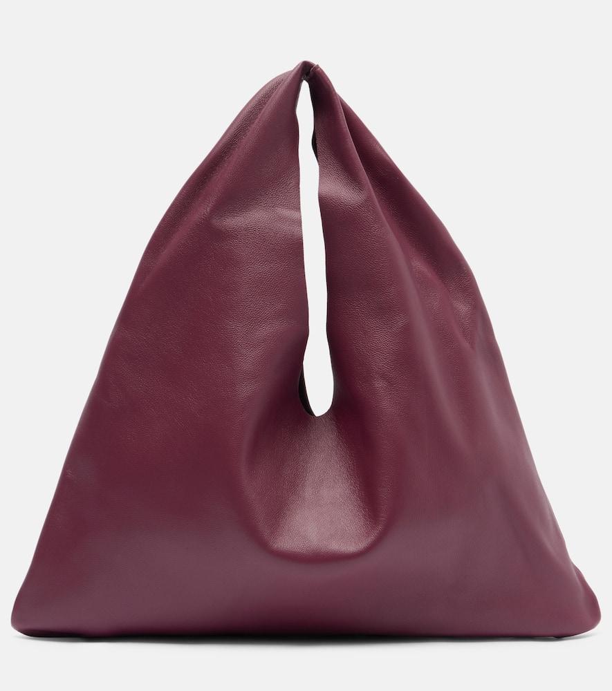 the row bindle small leather tote bag