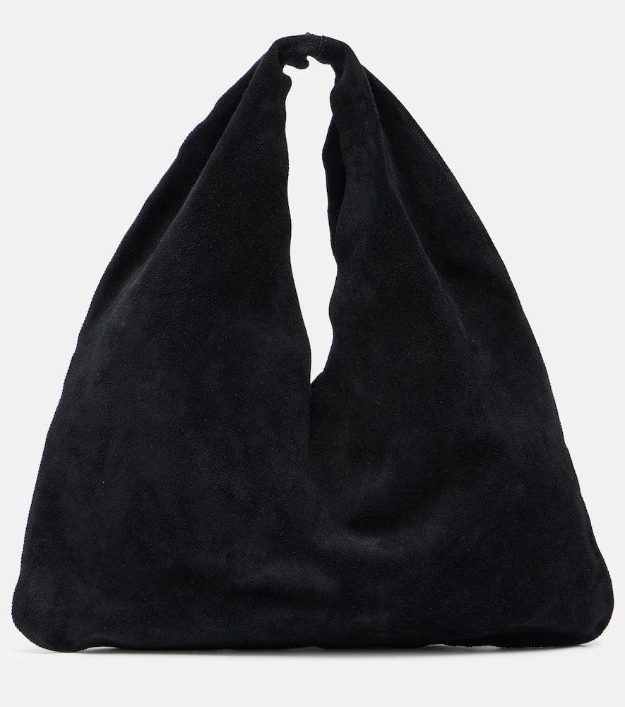 the row bindle small suede tote bag