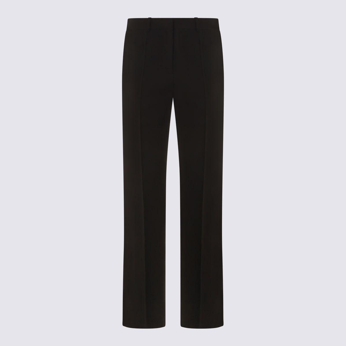 the row black silk hiram pants
