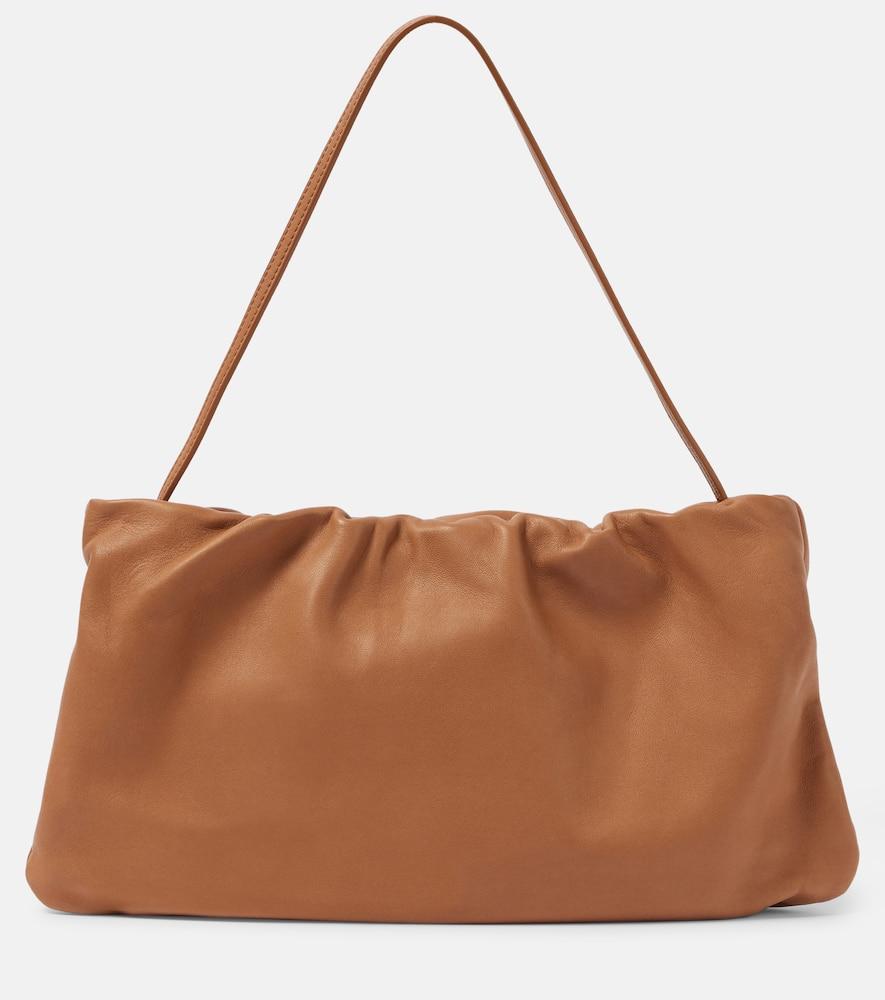 the row bourse xl leather shoulder bag