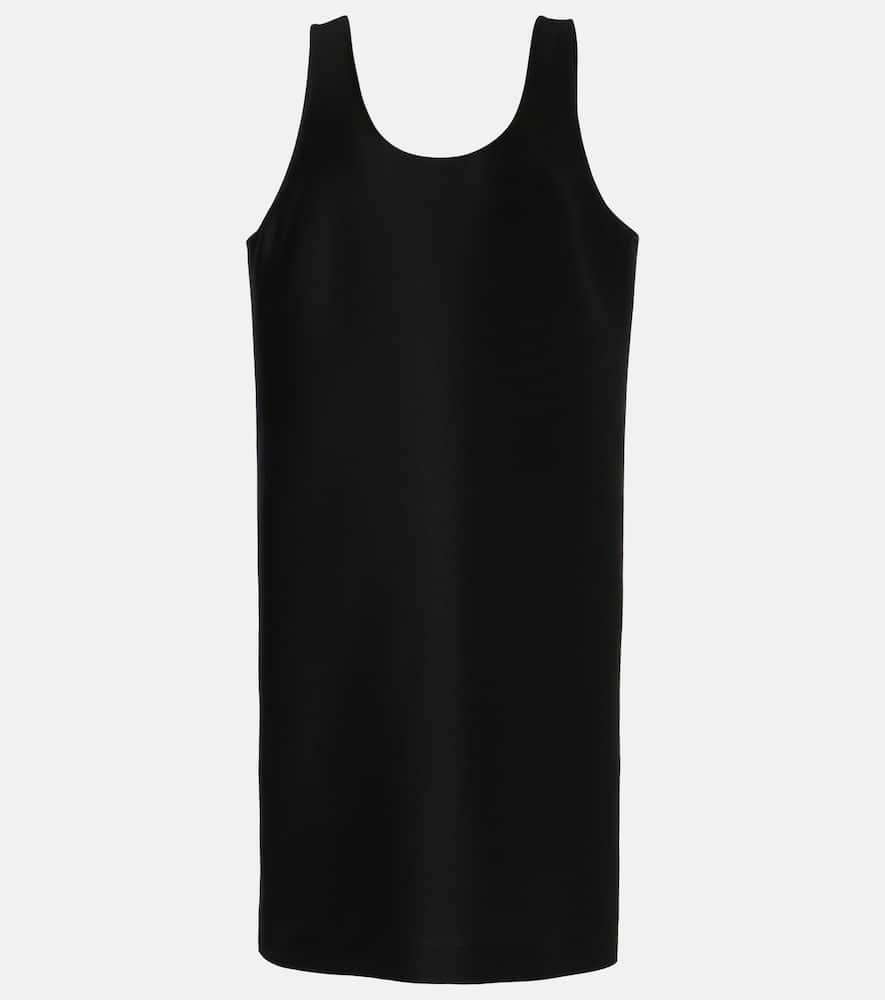 the row bumi wool and silk midi dress