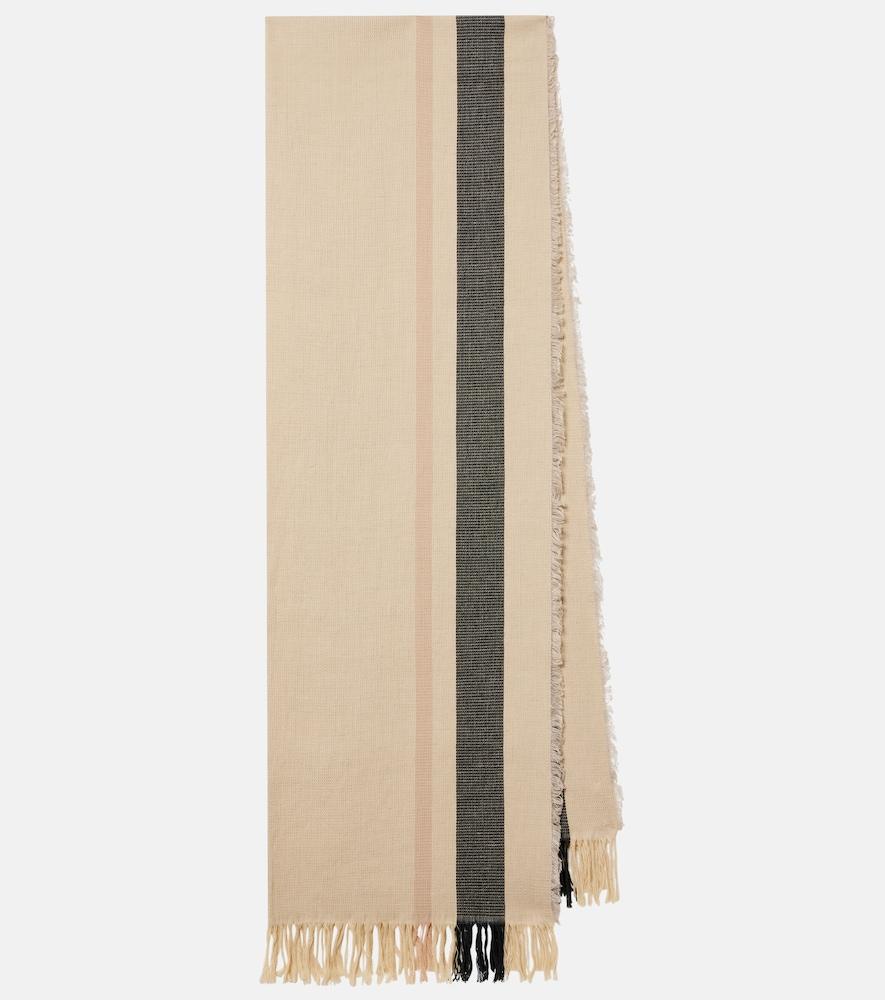 the row cadia cotton and linen scarf