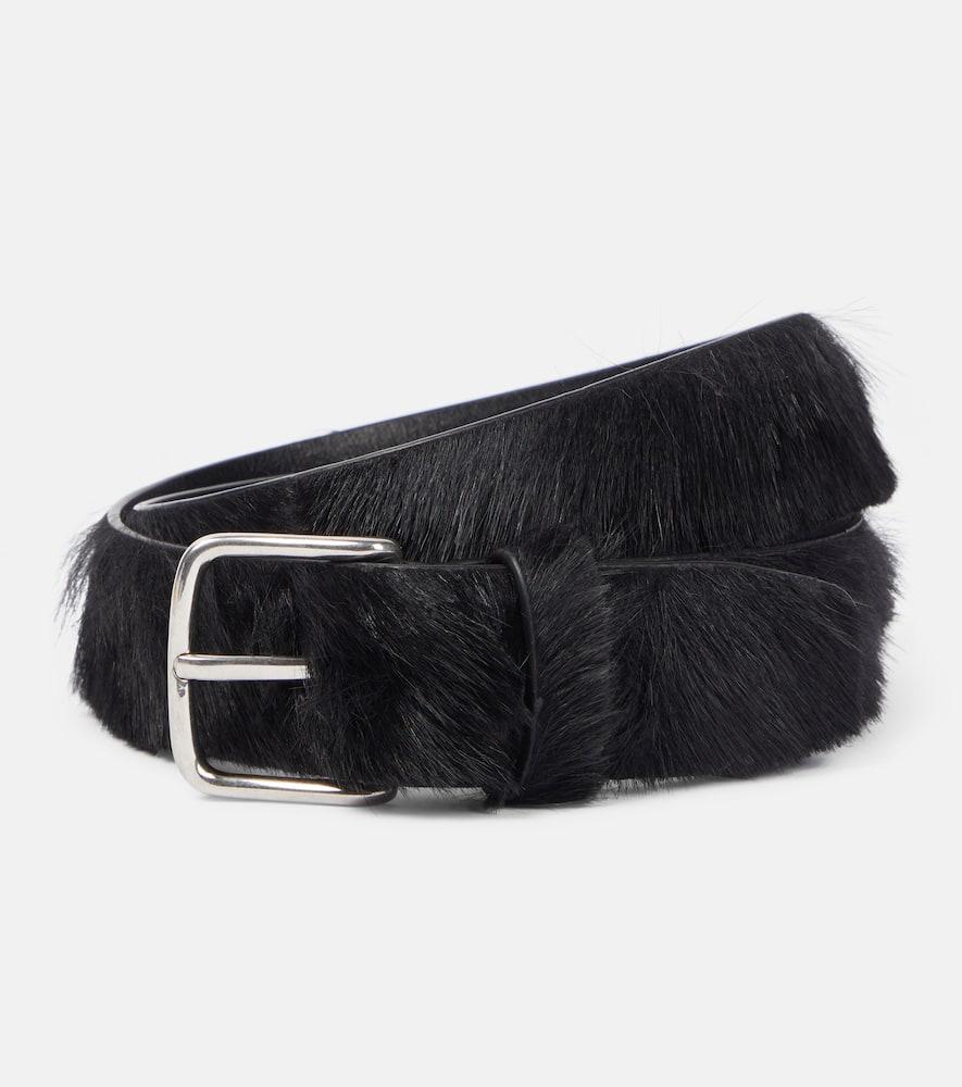 the row calf hair belt