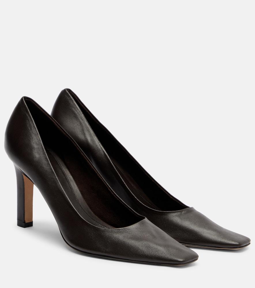 the row carla 80 leather pumps