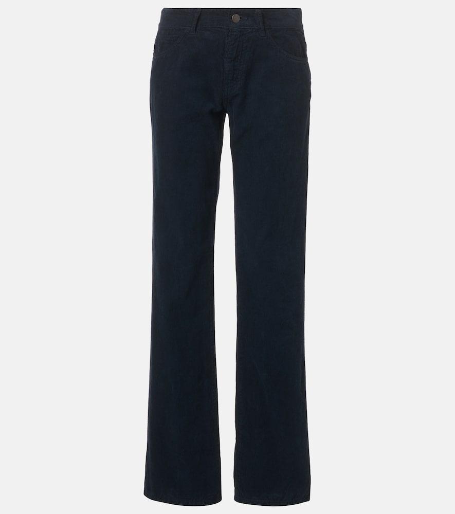 the row carlyl cotton corduroy slim pants