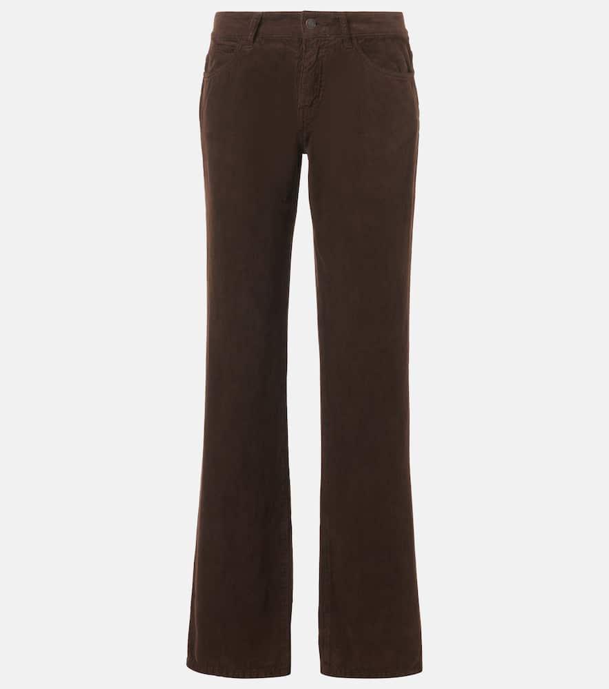 the row carlyl cotton corduroy straight pants