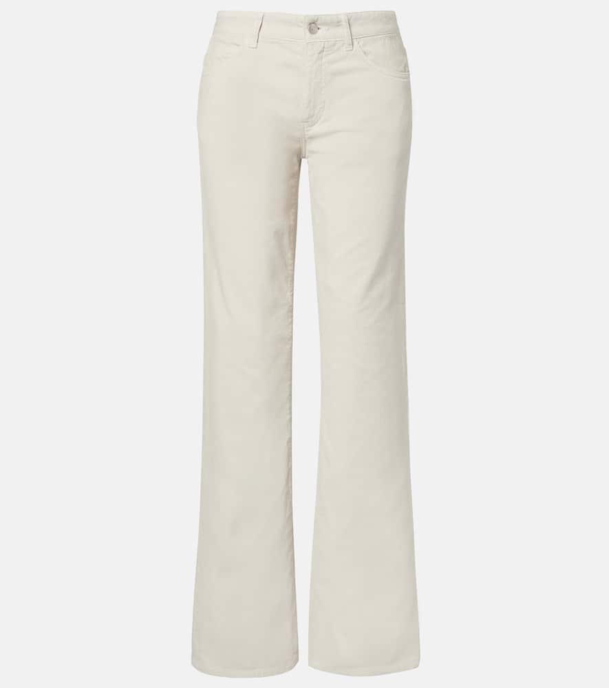 the row carlyl cotton corduroy straight pants