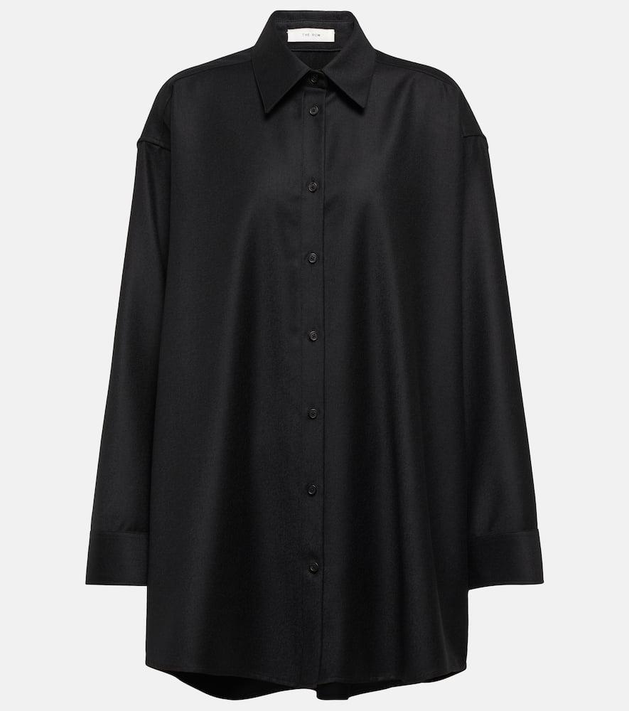 the row caroline virgin wool shirt