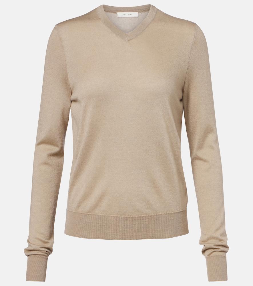 the row cashmere and silk sweater