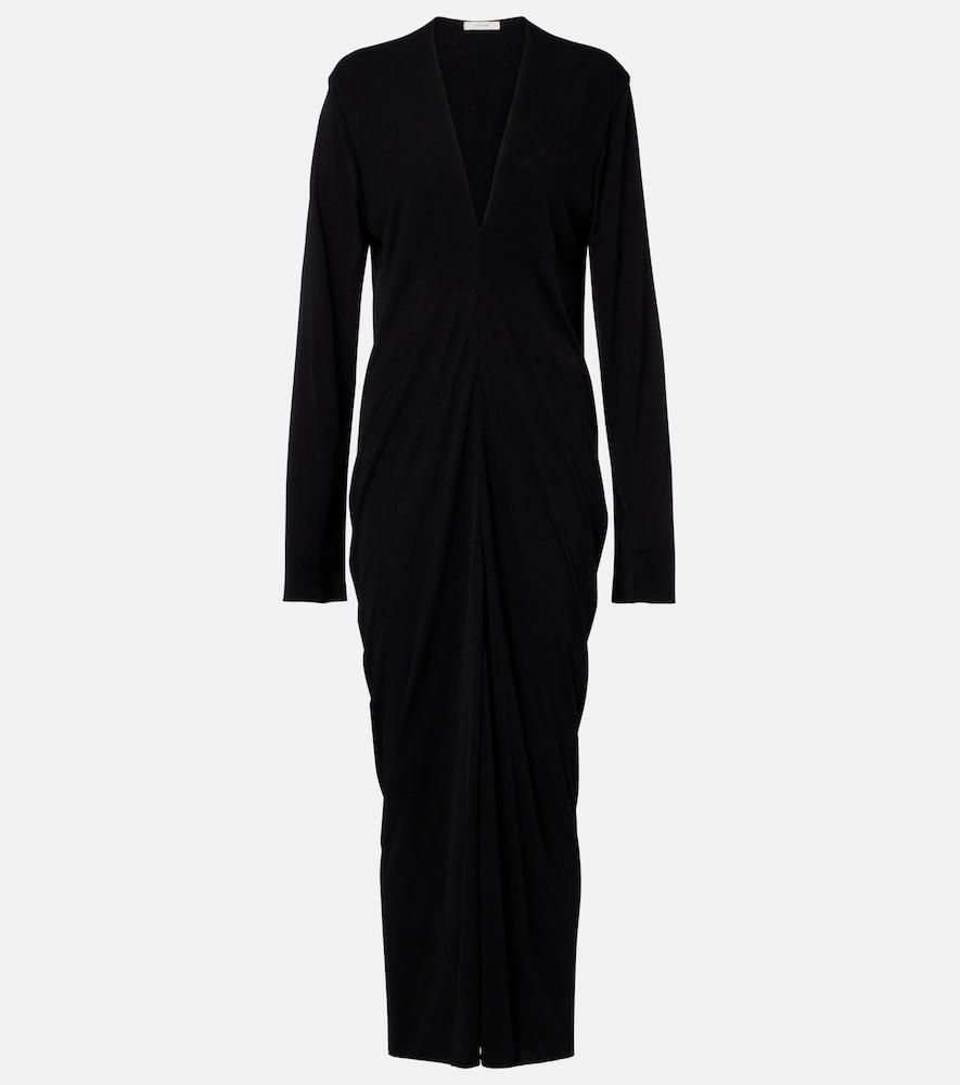 the row cassin draped maxi dress