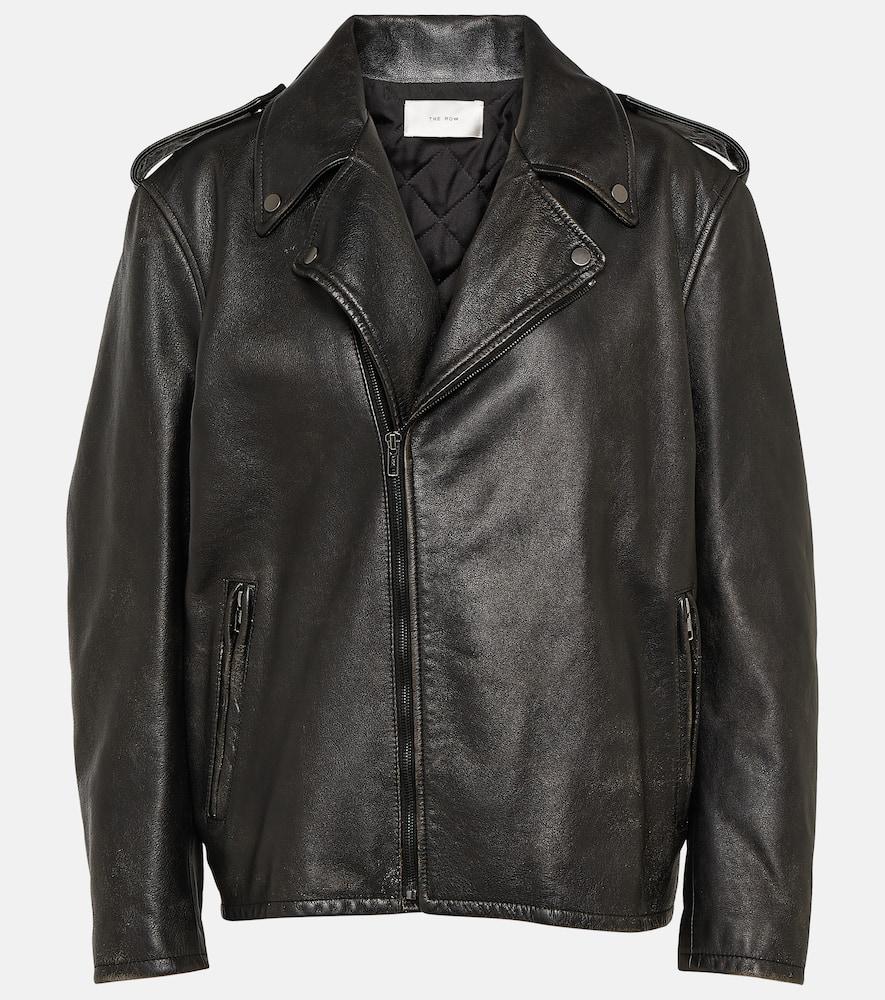 the row catilina leather biker jacket