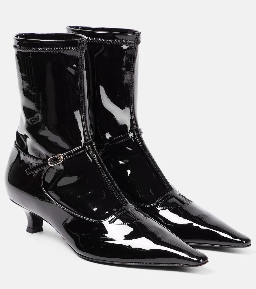 the row cyd patent leather ankle boots