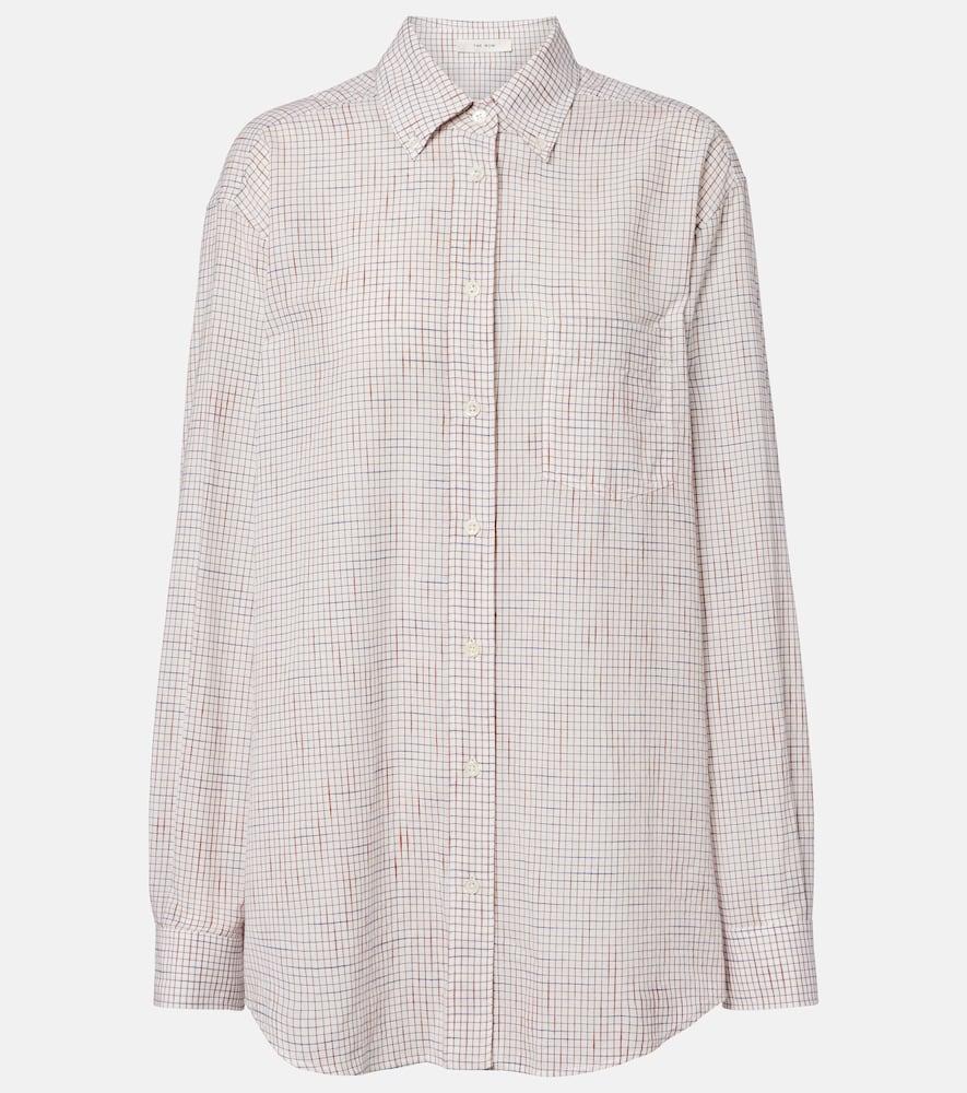 the row dalan checked cotton shirt