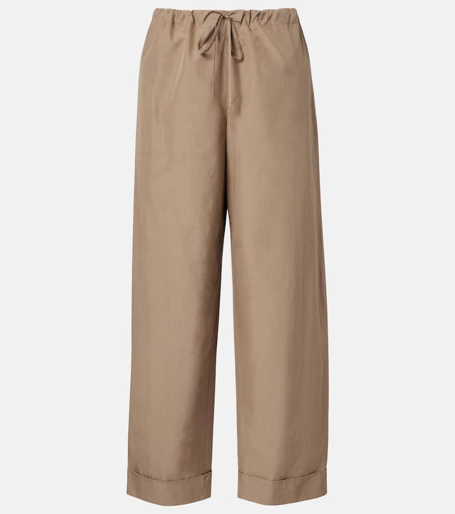 the row delano cotton straight pants