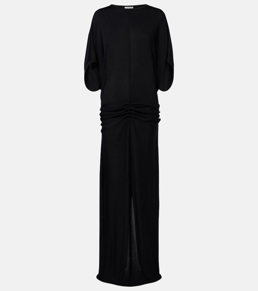 the row delyra ruched jersey gown