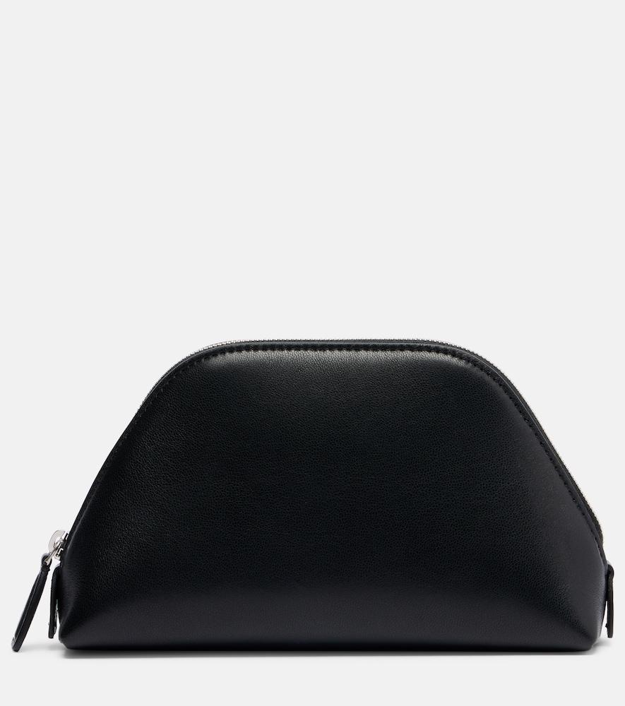 the row devon mini leather clutch