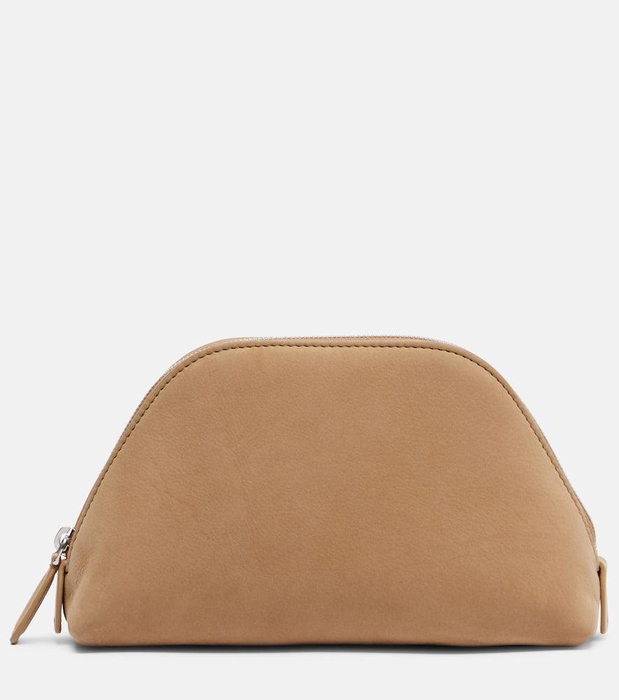 the row devon mini leather clutch