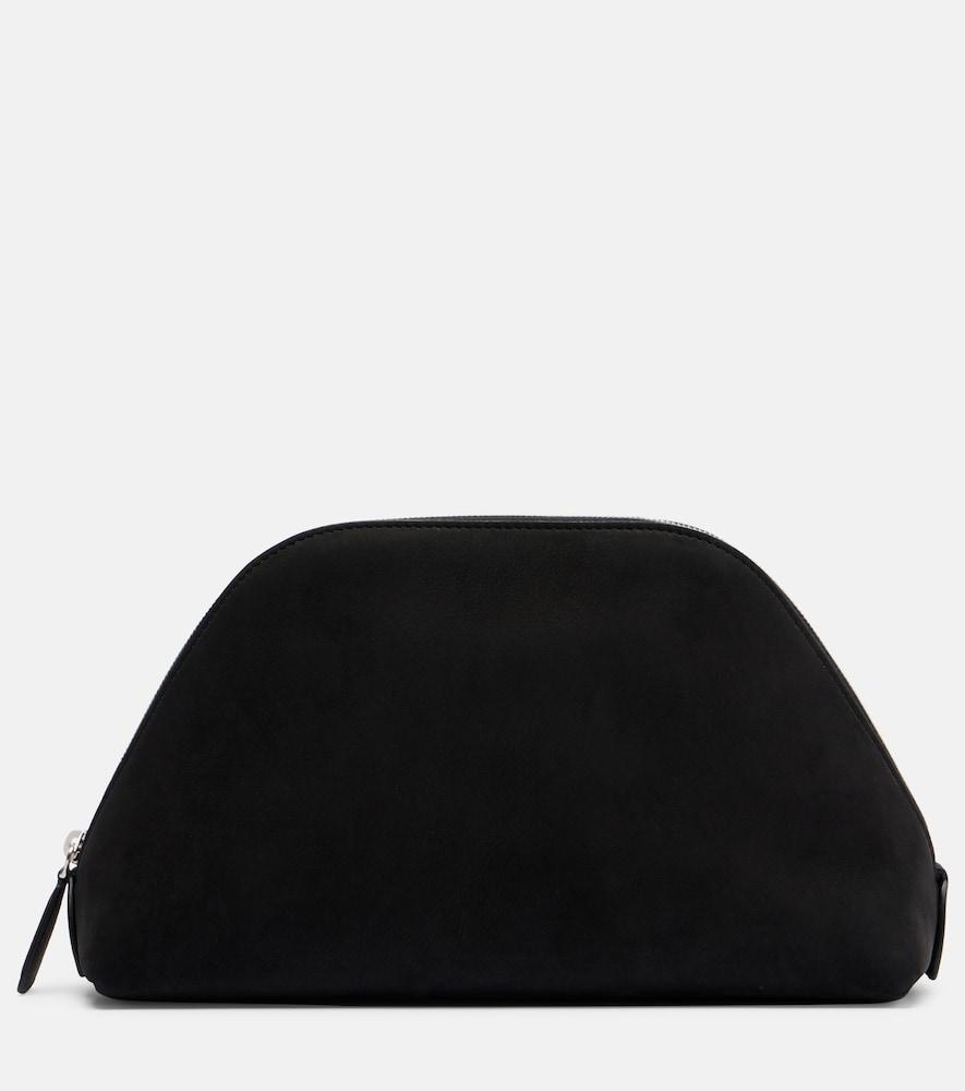 the row devon suede clutch