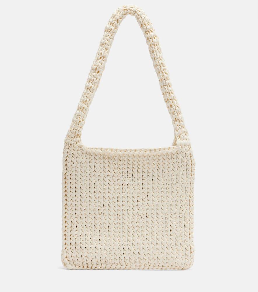 the row didion woven shoulder bag