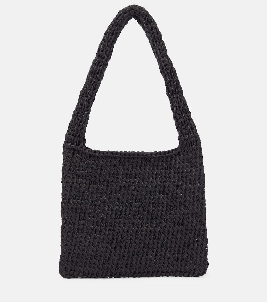 the row didion woven shoulder bag