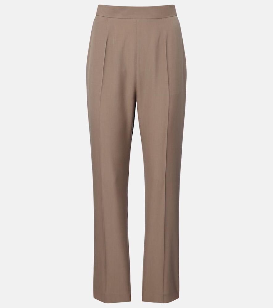 the row eranza wool straight pants