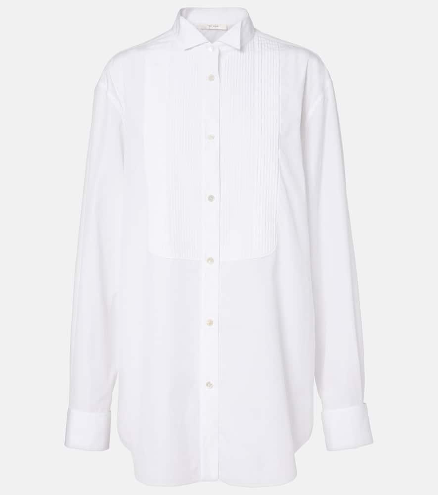 the row erelia tuxedo cotton poplin shirt