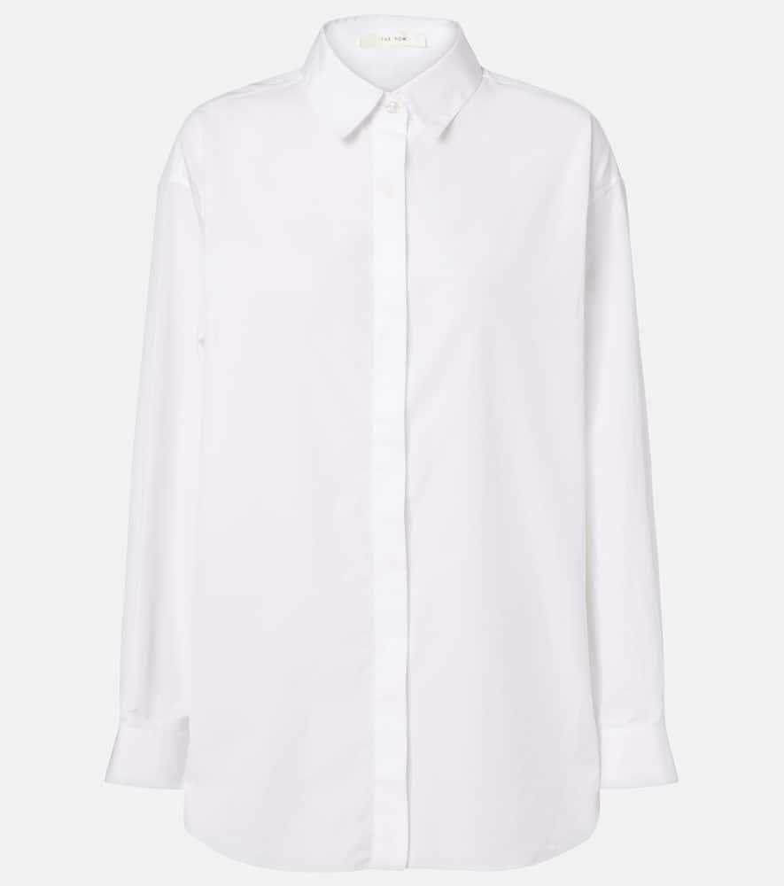the row esetan cotton poplin shirt