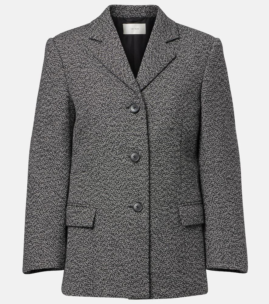 the row eudora cashmere and wool blazer