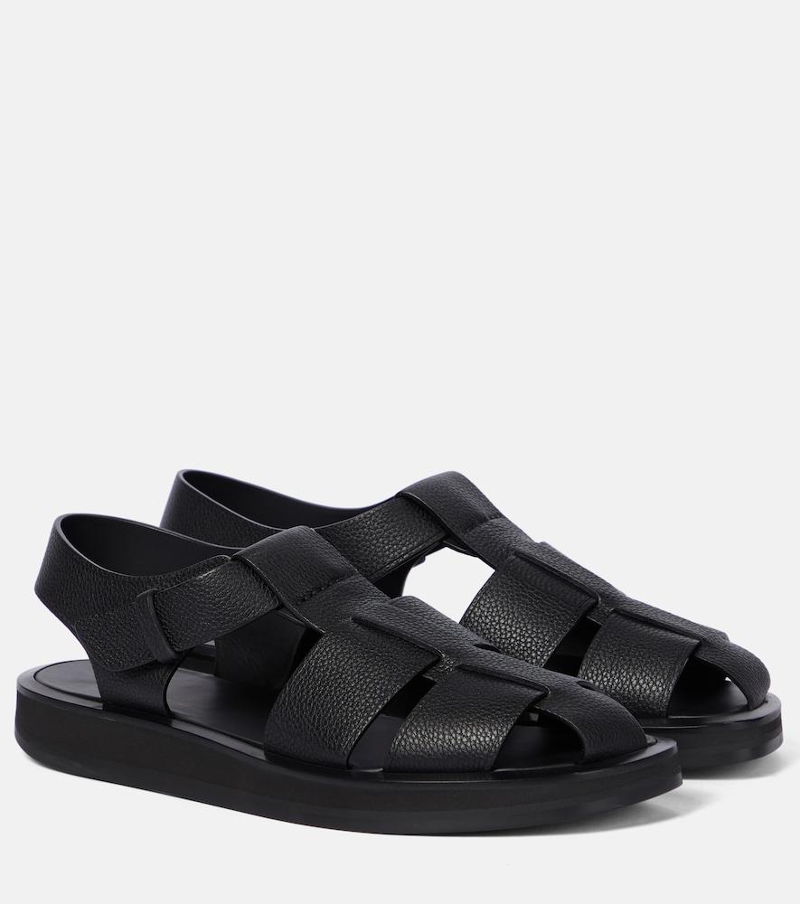 the row fisherman leather sandals