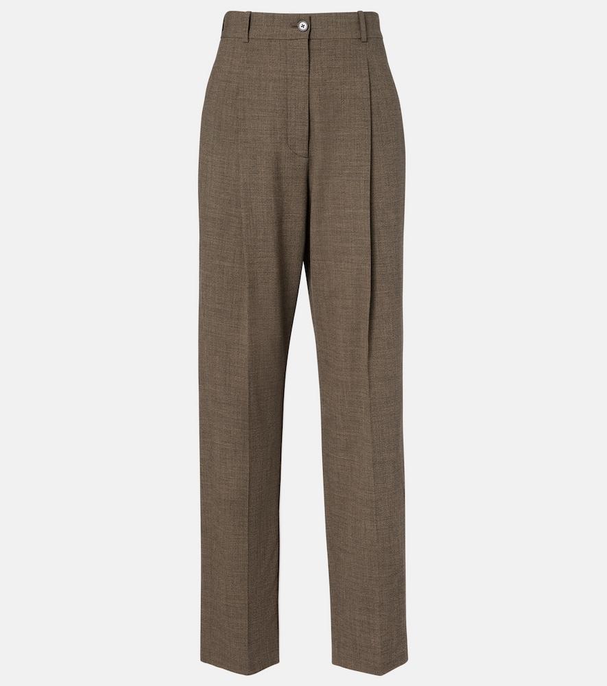 the row gianni wool straight pants