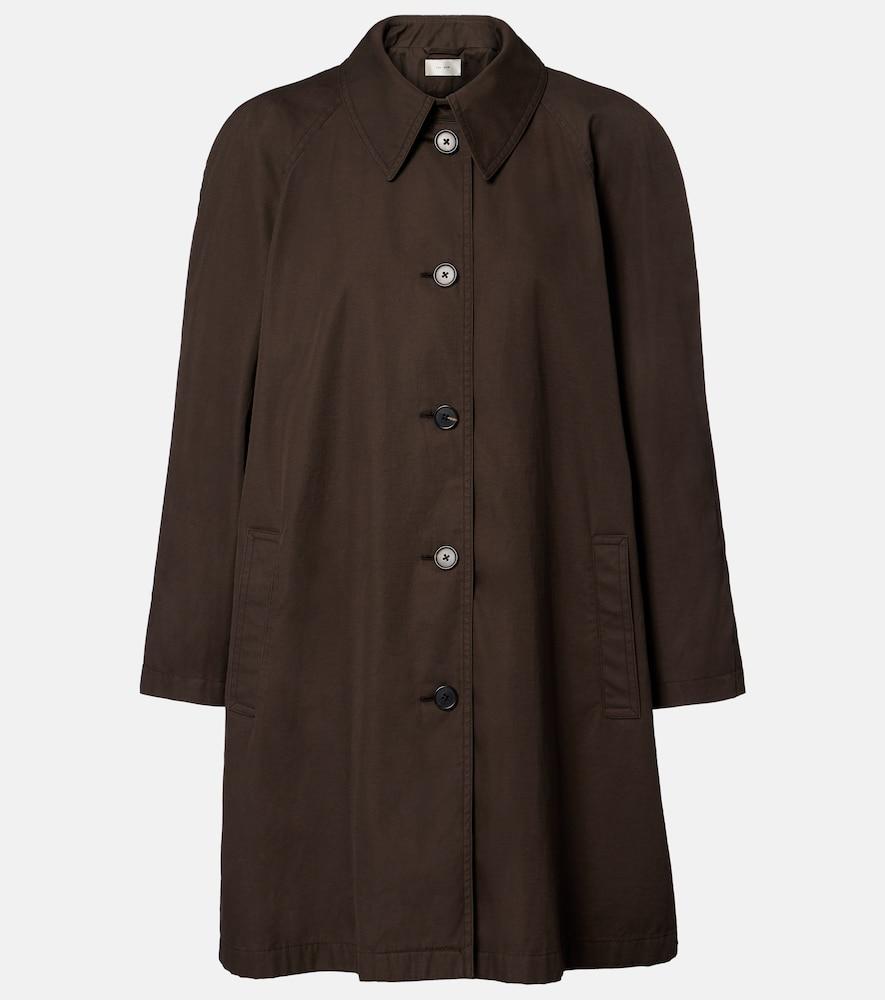 the row hawkins cotton and cashmere car coat