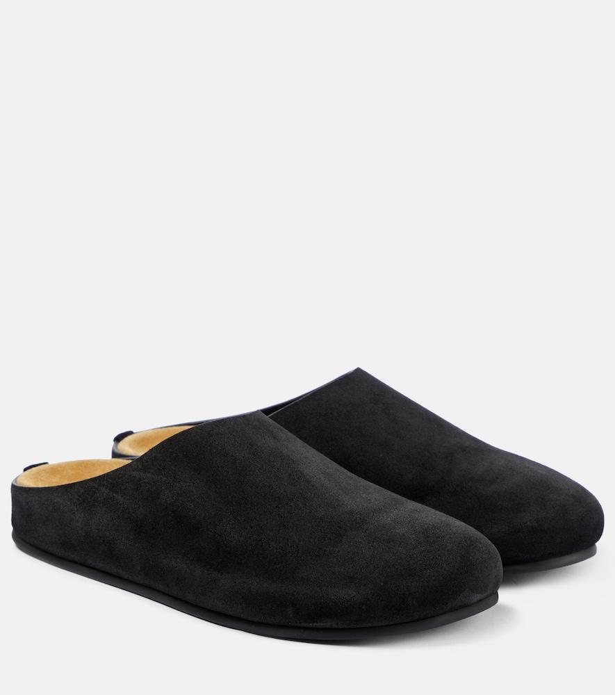 the row hudson suede mules