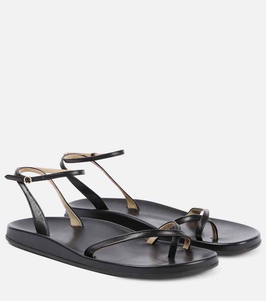 the row hugh leather sandals