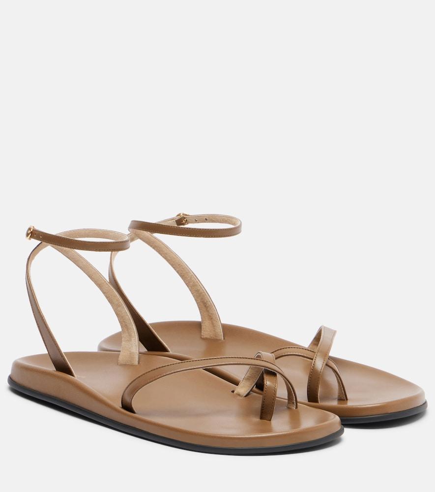 the row hugh leather sandals