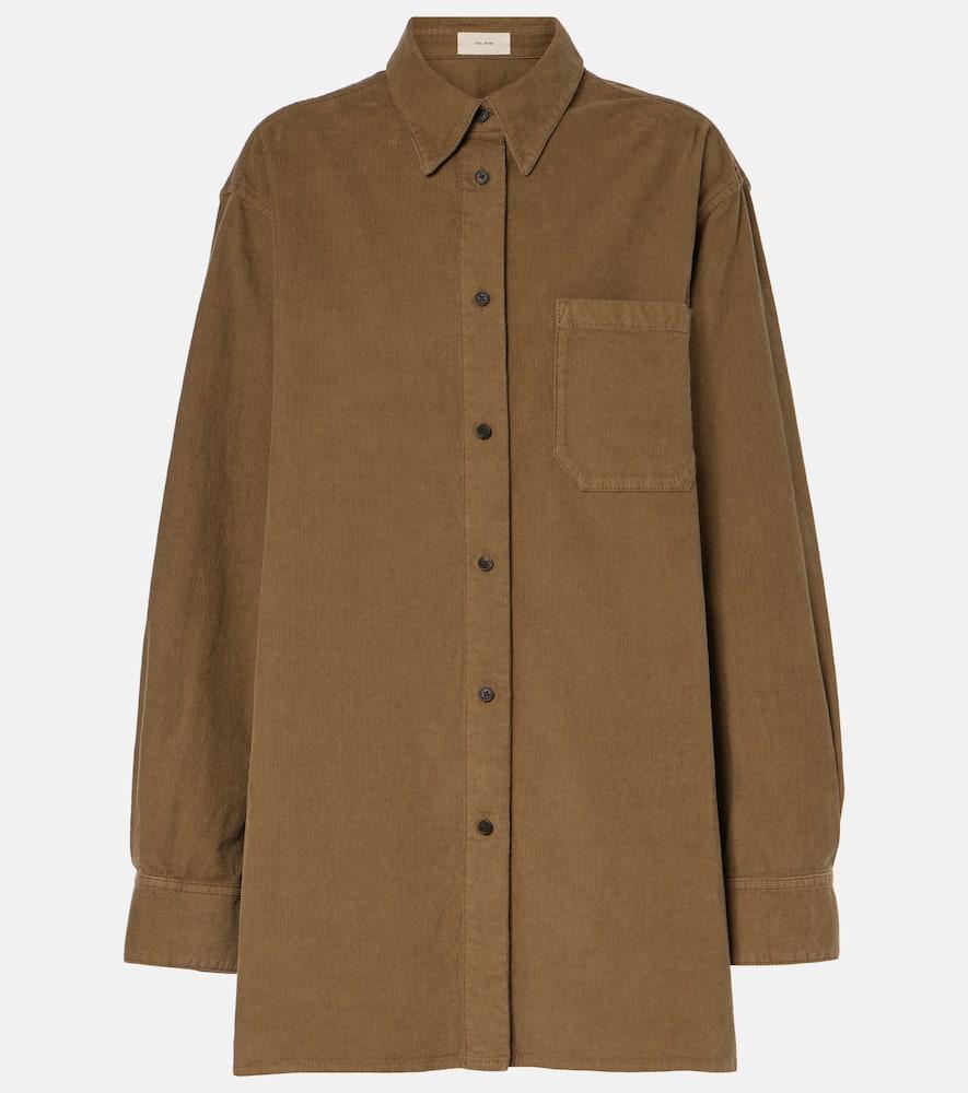 the row idro cotton corduroy shirt