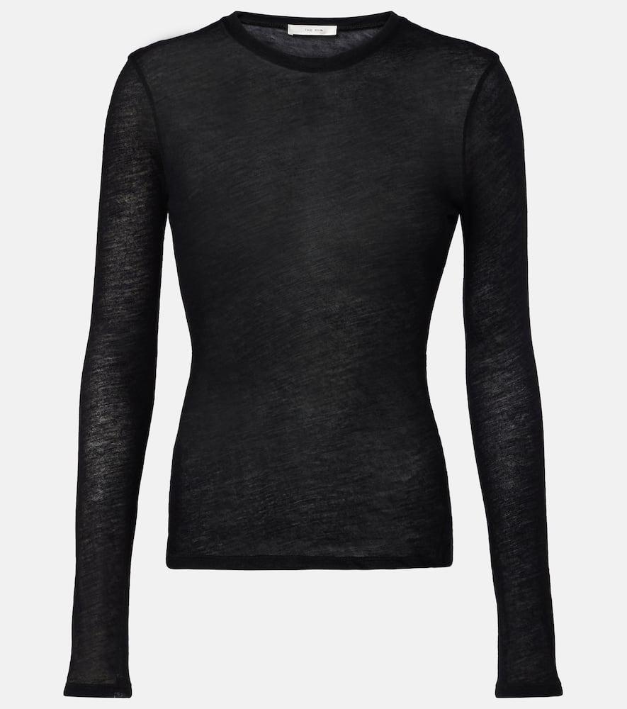 the row iverness knitted cashmere top