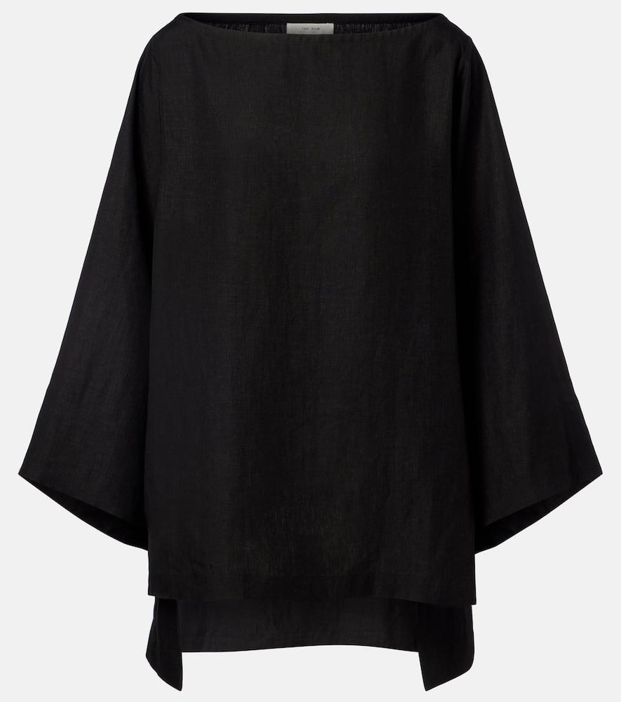 the row junia linen top