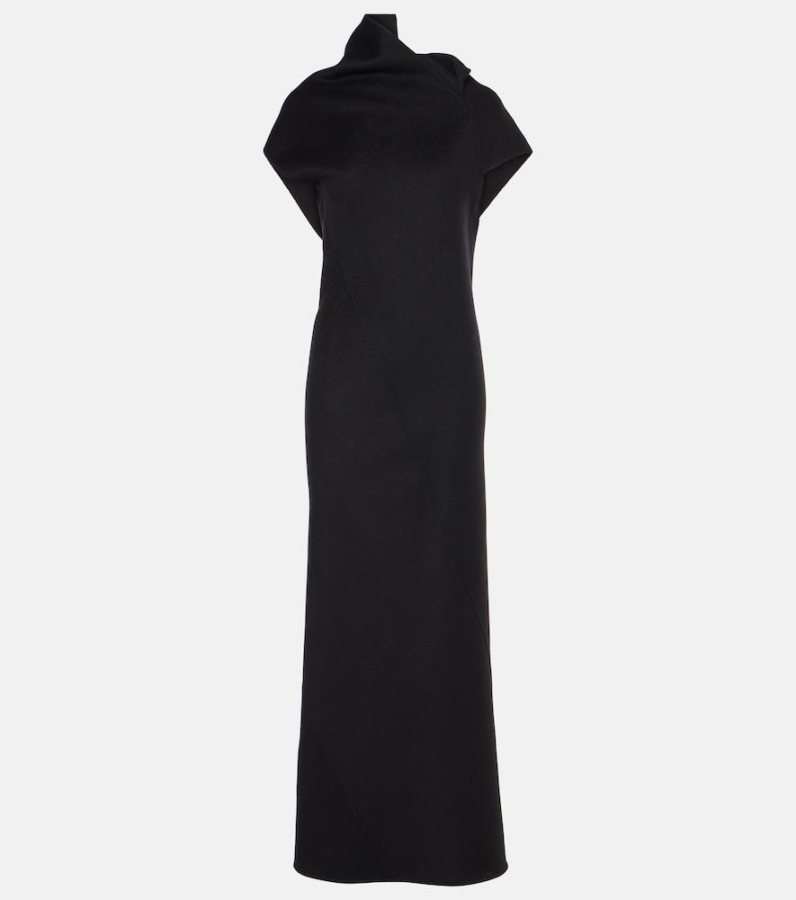 the row kamil paneled cashmere gown