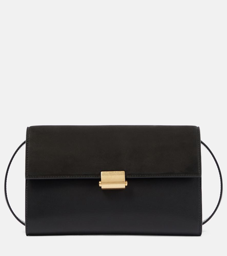 the row laurie suede and leather crossbody bag