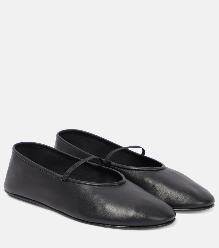 the row leather ballet flats