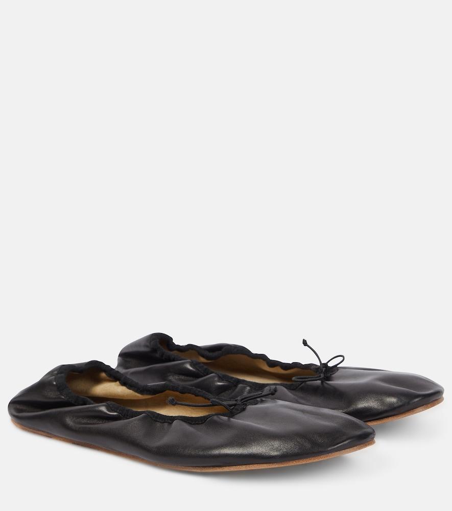 the row leather ballet flats