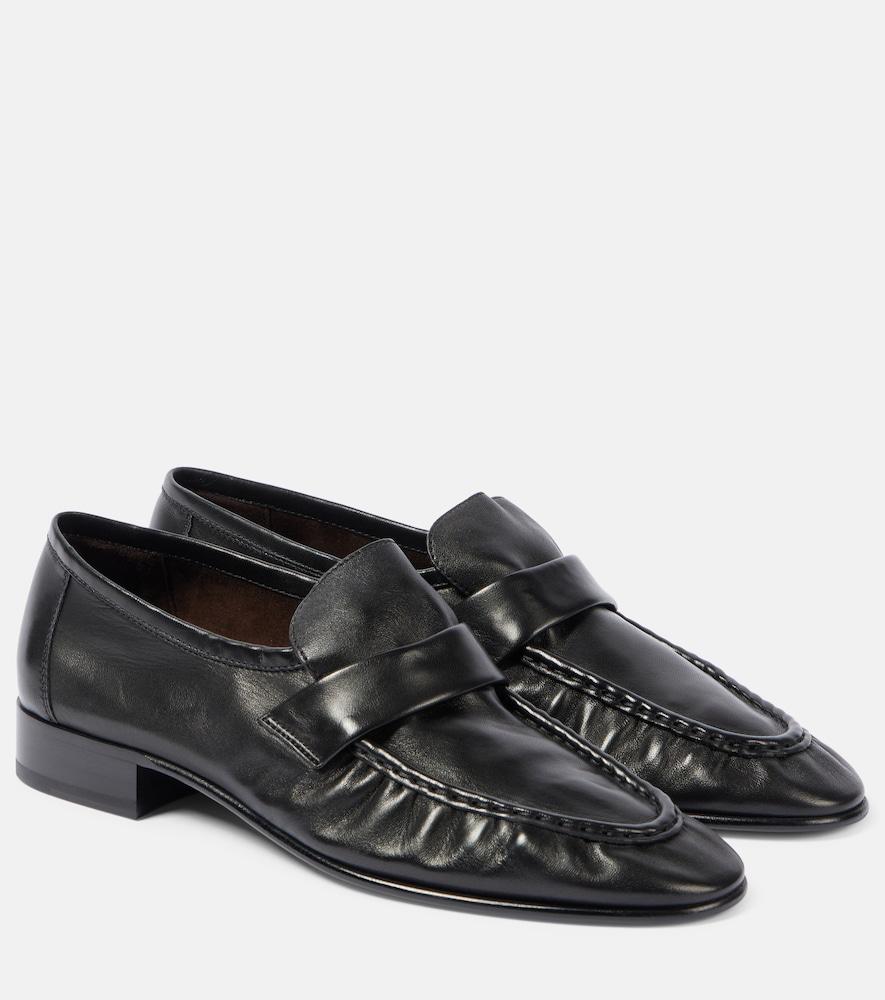 the row leather loafers