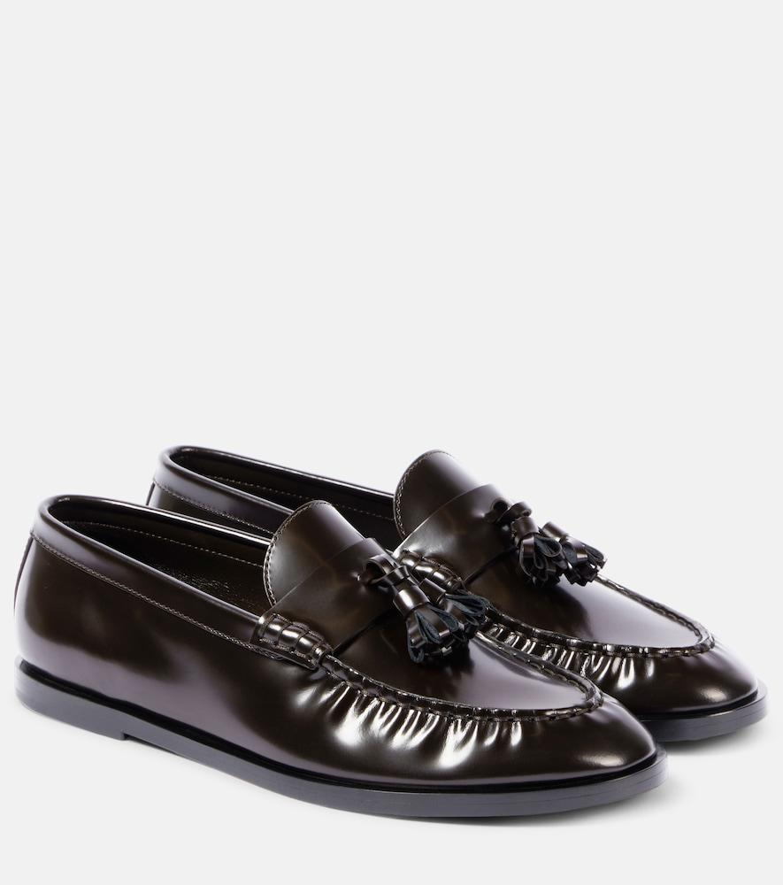 the row leather loafers