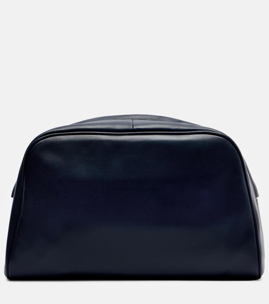 the row leila small leather clutch