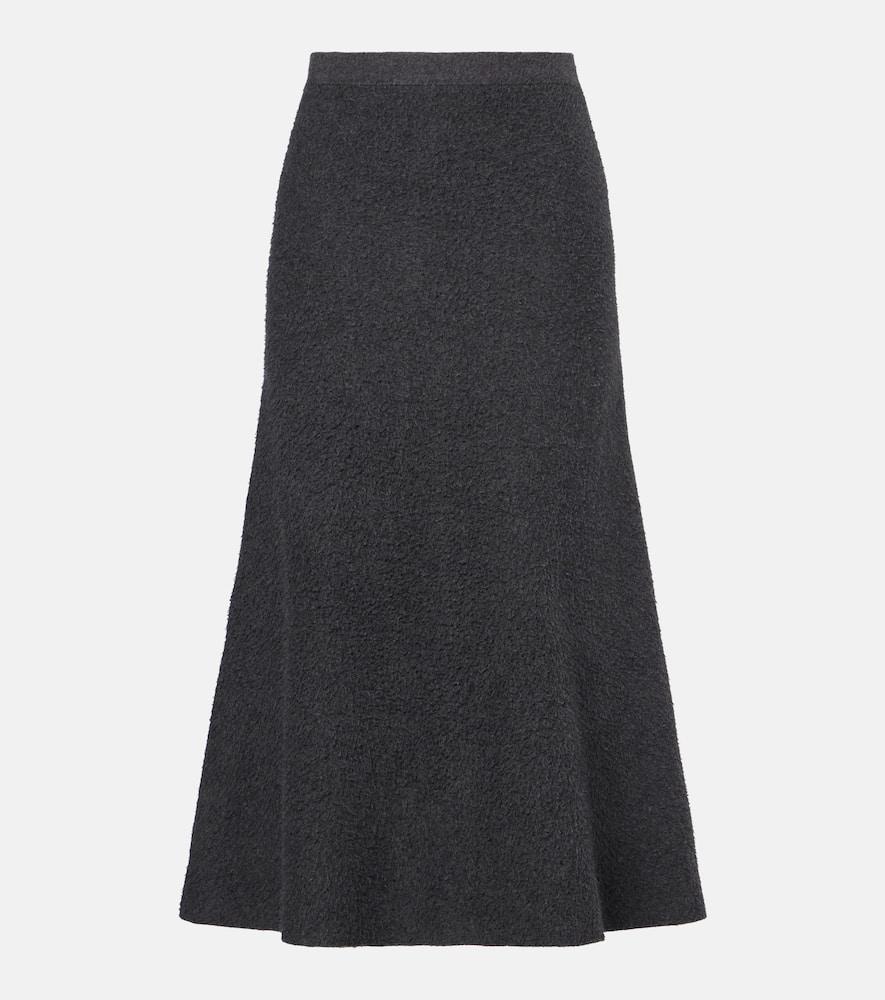 the row lian cotton midi skirt