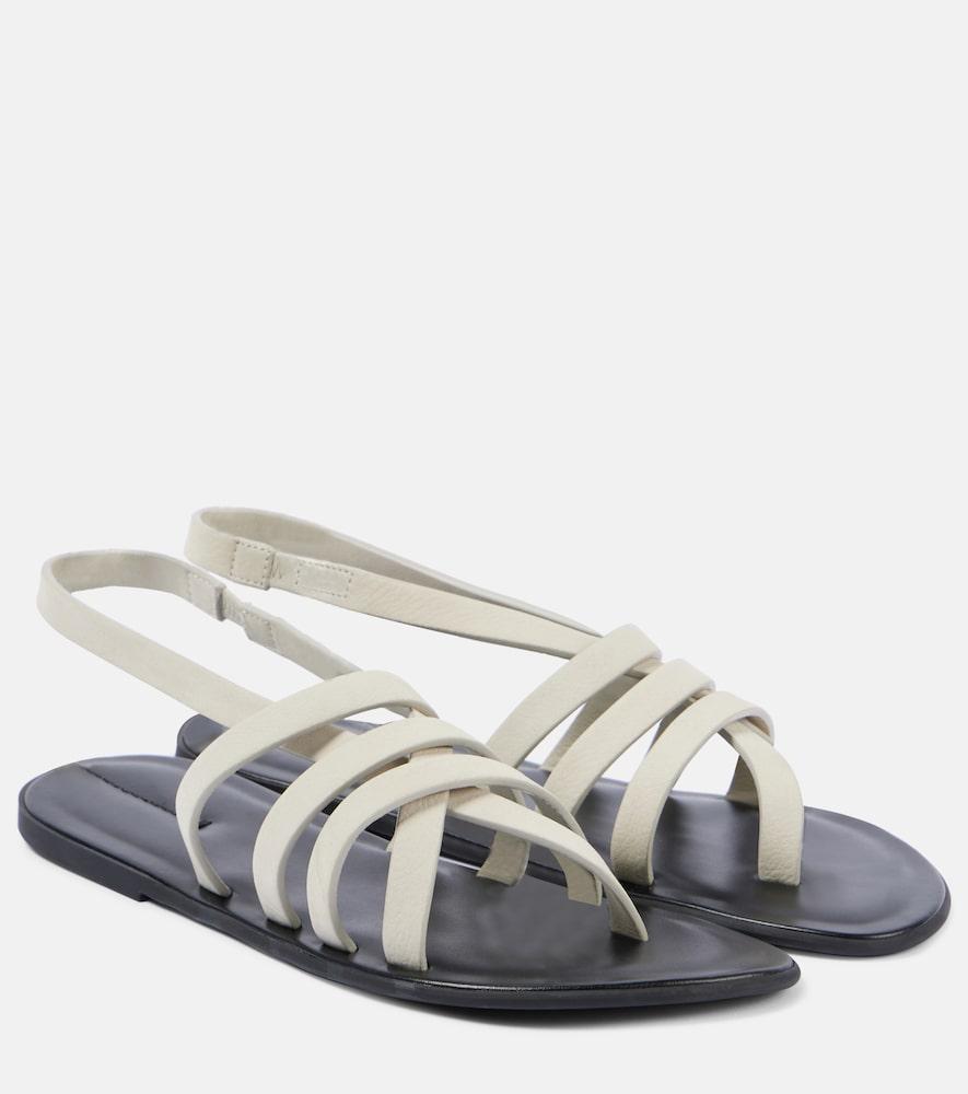 the row line leather slingback sandals