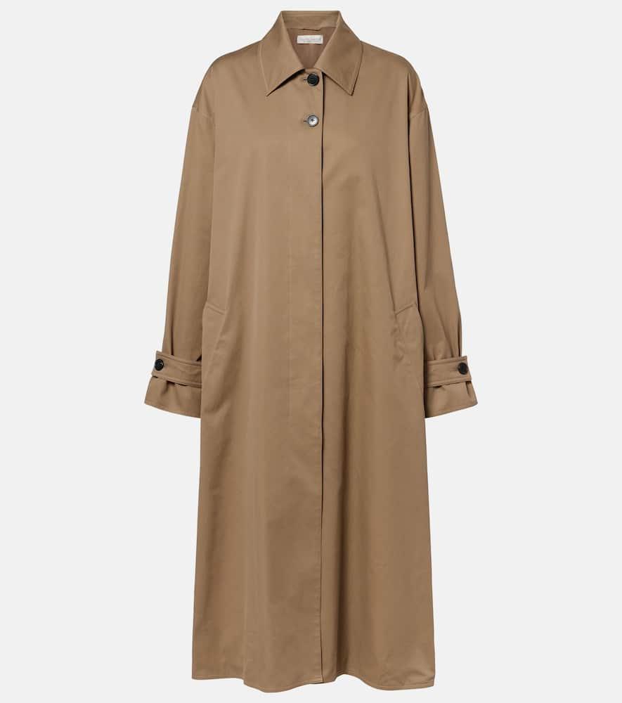 the row lolana cotton gabardine coat