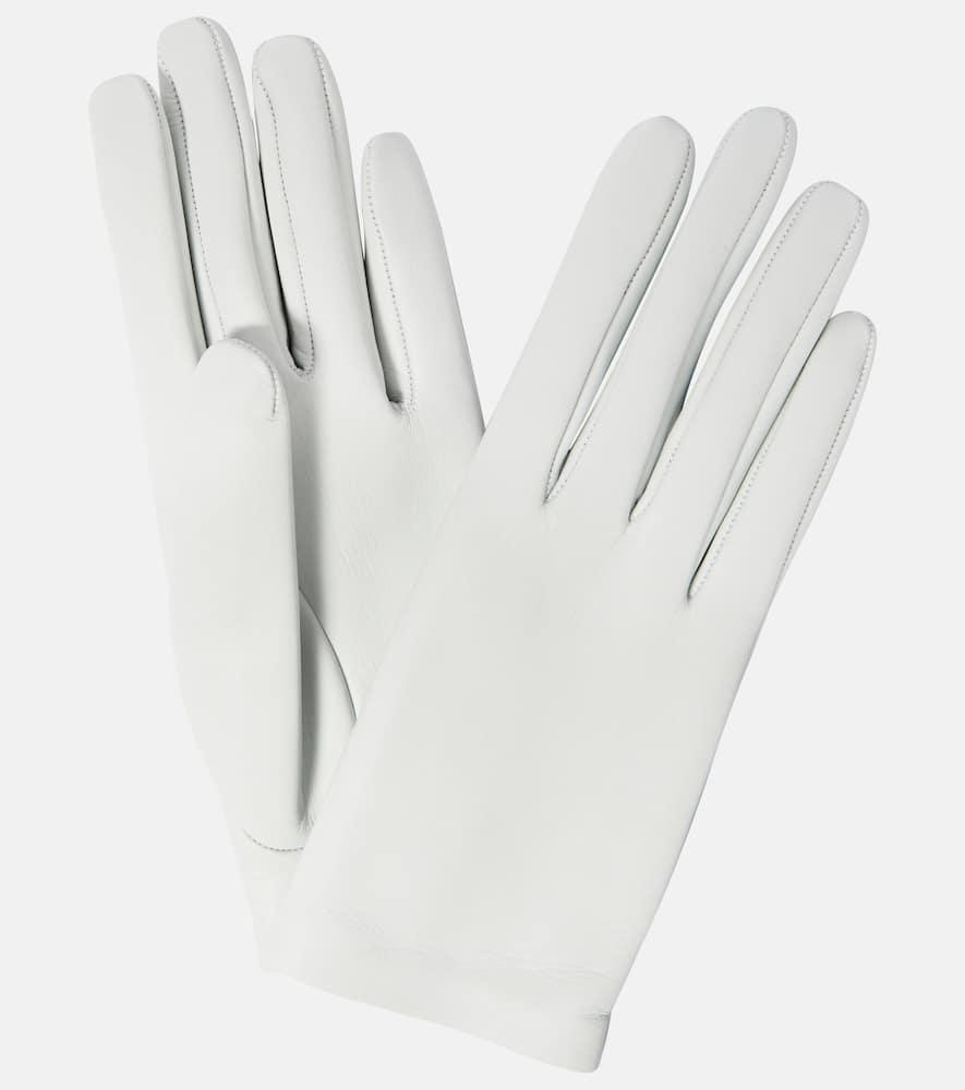 the row lorella leather gloves