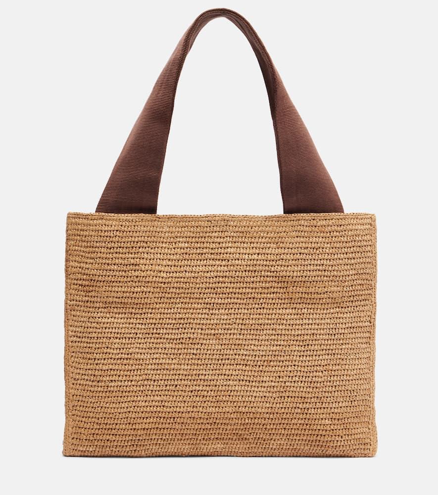 the row loretta raffia tote bag